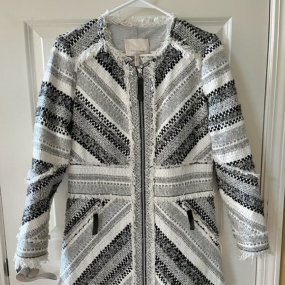 REBECCA TAYLOR: WOMENS HIGHER-END FASHION JACKET-SIZE 2 - Picture 1 of 2